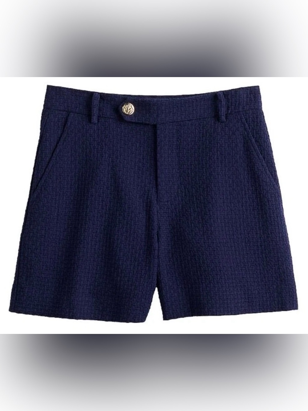 Draper James Navy High-Waist Women's Shorts